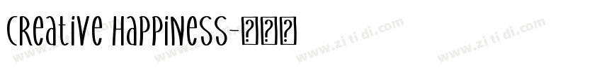 Creative Happiness字体转换